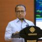 Kepala Barenbang Ketenagakerjaan Kemnaker, Anwar Sanusi, saat memberikan keterangan pers terkait penutupan Program Magang Nasional (MagangHub) Batch III Angkatan I di Jakarta. (Foto: Dok. Humas Kemnaker)