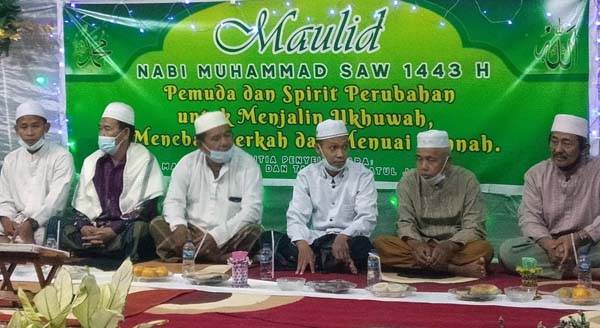 Majelis Raudatul Jannah Balai Marga Peringati Maulid Nabi Muhammad SAW Dengan Swadaya, Kamis (21/10/21).