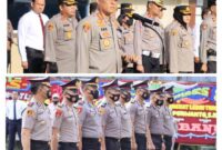 Upacara 65 Personel Polresta Jambi Naik Pangkat. FOTO : Humas