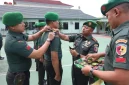 Dandim 0419/Tanjab Letkol Arm Dwi Sutaryo, S.E., M.Han saat Pimpin Upacara Korps Raport Kenaikan Pangkat. FOTO : PENDIM
