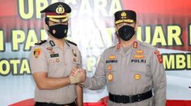 Kompol Johan Christy Silaen dan Kapolda Jambi Irjen Pol A. Rachmad Wibowo. FOTO : Humas Polda Jambi