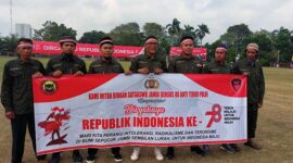 Tujuh Eks Napiter Jambi Hadiri Upacara HUT Kemerdekaan RI ke 78 di Lapangan Kantor Gubernur. FOTO : Damanik