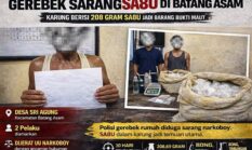 Gerebek “Sarang” Sabu di Desa Sri Agung, Karung Berisi Narkoba Jadi Bukti Maut