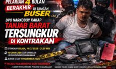 Pelarian 4 Bulan Berakhir di Tangan Buser, DPO Narkoba Kakap Tanjab Barat Tersungkur di Kontrakan