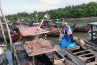 Sulit Dapatkan Solar, Sejumlah Nelayan di Kuala Tungkal Tak Bisa Melaut. FOTO : Istimewa