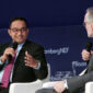 Anies Baswedan saat menjadi pembicara Bloomberg NEF Summit yang merupakan rangkaian G20 di Nusa Dua, Bali/Net