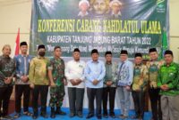 Bupati Tanjung Jabung Barat H. Anwar Sadat Ketua PW NU dan Pengurus NU, Anggota DPRD serta unsur Forkopimda, FOTO : Prokopim