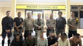 Polsek Tungkal Ulu Gulung Jaringan Sabu dan Ekstasi. FOTO : HMS