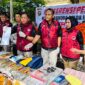 Direktur Resnarkoba Polda Jambi, Kombes Pol Dr. Ernesto Saiser, S.H., M.H., S.I.K Saat Pres Rilis Pengungkapan. FOTO Viryzha