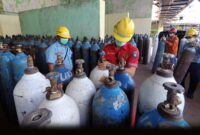 PT LPPPI Lanjutkan Penyaluran Oksigen Medis ke Berbagai Rumah Sakit di Provinsi Jambi Untuk Penanganan Pasien Covid-19, Rabu (28/07/21). FOTO : HUMAS LPPPI