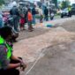 Satlantas Polrest Jambi Melakukan Olah TKP. FOTO : Ist