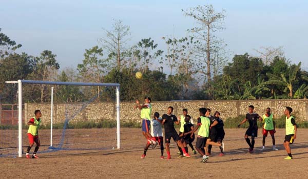 Danstagas Pamtas Yonif 742/SWY Apresiasi Semangat Para Pemuda di Bidang Olahraga, Minggu (29/8/21). DOK