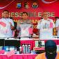 Kepolisian Polda Jatim Menggelar Press Realease Kasus Produksi Uang yang Melibatkan Oknum PNS asal Grobogan berinisial SD (48) pada Kamis (3/11). (ISTIMEWA/LINGKARJATENG)