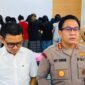 Kapolresta Jambi Kombes Pol Boy Sutan Binanga Siregar saat Menggelar Jumpa Pers dihadapan Wartawan, Rabu (07/5/2025). FOTO : Viryzha