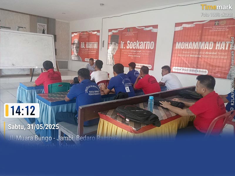 Pelaksanaan Pendidikan Formal Kepada WBP, Lapas Kelas IIB Muara Tebo Lakukan Proses Program Paket B dan C. FOTO : HMS