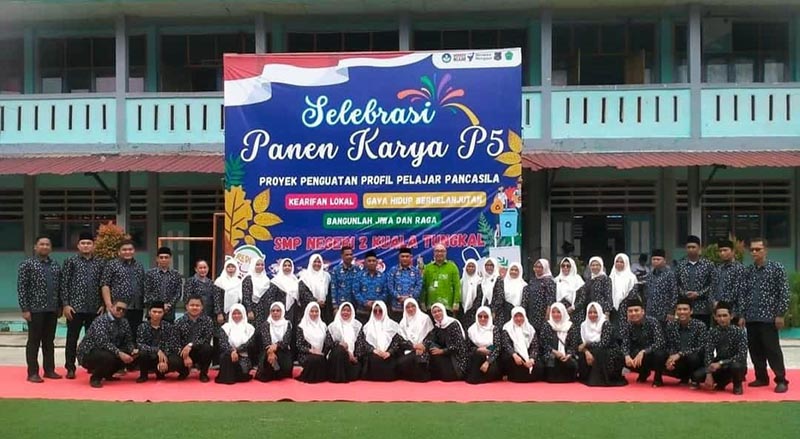 Dok. SMP Negeri 2 Kuala Tungkal Gelar Selebrasi Panen Karya Projek Penguatan P5 dan Launching Perpustakaan Hybrida. FOTO : Ist