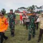 Danrem 042/Gapu Brigjen TNI Supriono pada apel gelar pasukan kesiapsiagaan bencana Erupsi Gunung Kerinci di lapangan PTPN VI Kayuaro Kab. Kerinci, Sabtu (14/01/23).