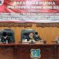 Rapat Peripurna Pengambilan Keputusan DPRD terhadap 2 Raperda Tanjung Jabung Barat. Selasa (28/12/21). Dok. Prokopim