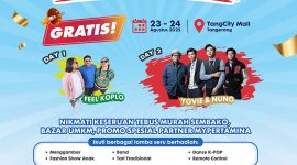 Pertamina Patra Niaga Gelar “MyPertamina Pasar Rakyat 2025”, Semarakkan HUT RI di Tangcity Mall. FOTO : HMS
