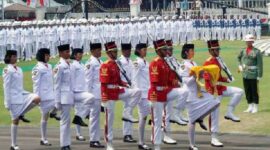 Paskibraka di Istana. FOTO : Galamedia