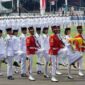 Paskibraka di Istana. FOTO : Galamedia