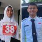 M Gibran Haffiyan Faza dari SMA Titian Teras Jambi asal Muaro Jambi dan Auranisah Izati siswi kelas 1 SMAN 3 Tebo asal Tebo Duta Paskibraka Jambi di Tingkat Nasional 2023. [FOTO : Kolase Jamberita.]