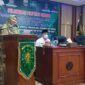 Bupati Muaro Jambi Hj. Mansah Busro Hadiri Pelantikan Kepengurusan Pimpinan Cabang (PC) Muslimat NU Kabupaten Muaro Jambi Masa Khidmat 2021-2026, Senin, (10/01/22). FOTO : NOVAL