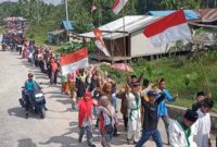 Warga Desa Sungai Kayu Aro Antusias Ikuti Karnaval Peringatan HUT Kemerdekaan ke 77. FOTO : ARy/LT