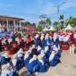 Persiapan Pelepasan Peserta Pawai HUT RI Ke-79 di Alun-Alun Kota Kuala Tungkal, Minggu Pagi (18/8/2024). FOTO LT