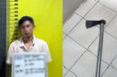 Pelaku dan Barang Bukti Kapak Diamankan oleh Unit Reskrim Polsek Merlung guna Pemeriksaan Lebih Lanjut. FOTO : HMs/Ist