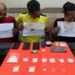 
Pelaku MR, RH dan AP beserta Barang Bukti Diamankan di Polresta Jambi Guna Pemeriksaan Lebih Lanjut. FOTO : HUmas
