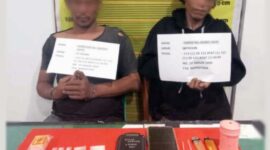 SP (39) dan HR (30) Diamankan Satuan Resnarkoba Polres Merangin. FOTO : HMS