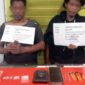 SP (39) dan HR (30) Diamankan Satuan Resnarkoba Polres Merangin. FOTO : HMS