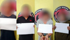 Satresnarkoba Polres Tanjab Barat Ringkus Empat Pengedar Sabu di Lorong Maut. FOTO : Hums RES TJB
