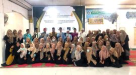 Acara Pelantikan Dewan Pengurus Desa (DPDes) Badan Komunikasi Pemuda Remaja Masjid Indonesia (BKPRMI) Desa Senaung Periode 2022-2024 di Masjid Darul Naim, Jumat (28/1/22). FOTO : Noval