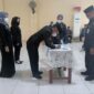 Kepala BKPSDM Kabupaten Tanjung Jabung Barat H. R. Gatot Suwarso, SH, MM Saat Melantik melantik dan mengambil sumpah jabatan terhadap 3 Pejabat Struktural Eselon IV, Kamis (9/6/22). FOTO : Ist