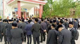Upacara Pelantikan Dipimpin Kepala BKPSDM Tanjab Barat H. R. Gatot Suwarso atasnama Bupati Tanjab Barat di Halaman Kantor BKPSDM, Senin, (27/6/23). FOTO : LT
