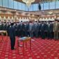 Gubernur Al Haris bersama 263 Kepala SMA/SMK se Provinsi Jambi yang dilantik Kemarin. FOTO : Ist