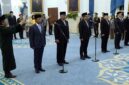 Presiden Prabowo Subianto memimpin prosesi pelantikan sejumlah menteri, wakil menteri, dan kepala lembaga baru Kabinet Merah Putih di Istana Negara, Jakarta, pada Senin, 27 April 2026. (FOTO : BPMI Setpres)