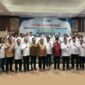 Pelantikan Pengurus SMSI Provinsi Jambi masa bhakti 2022 2027 oleh Wakil Ketua Umum SMSI Pusat, Yono Hartono di Hotel Aston Kota Jambi, Sabtu (19/11/22). FOTO : Dhea