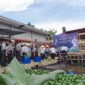 Direktur Teknologi Informasi dan Kerja Sama Pemasyarakatan Dirjenpas Maulidi Hilal melepas bibit lele di kolam ikan Lapas Kelas IIA Jambi. FOTO : VIRYZHA