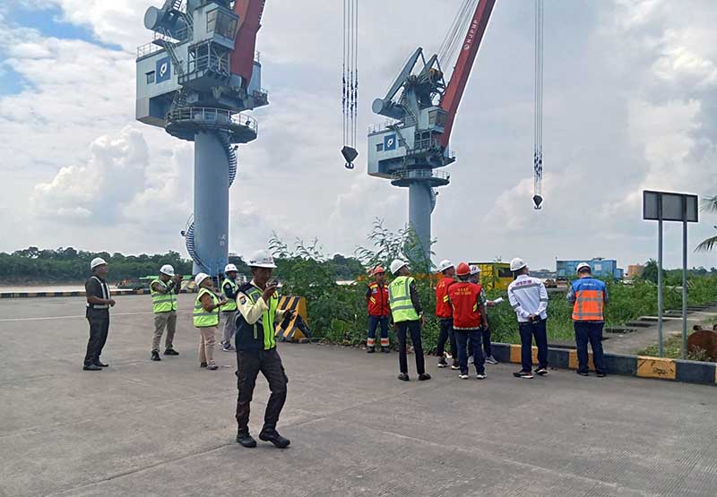 PT Pelabuhan Indonesia (Persero) Regional 2 Jambi Sukses Gelar Kegiatan Renewal SoCPF ISPS Code. FOTO : HMS