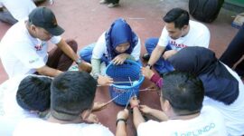 Pelindo Regional 2 Jambi dan Media Jambi Kokohkan Sinergi Lewat Kegiatan Team Building. FOTO : Viryzha