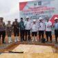 Gubernur Jambi Dr. H. Al Haris Lakukan Letakan Batu Pertama Pembangunan Lapas Kelas IIA Jambi di Muaro Jambi. FOTO : Ist