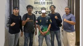 S alias AL (47) Diamankan Polres Merangin Atas Laporan Dugaan Tindak Pidana Pemerasan dan Pengancaman dengan Modus Viralkan Korban Lewat Berita. FOTO : Humas