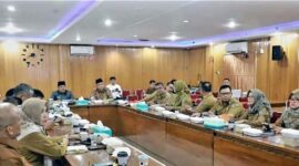 Bupati Anwar Sadat Saat ikuti Rakor Pengendalian Inflasi Daerah Tahun 2023 yang dipimpin oleh Menteri Dalam Negeri Tito Karnavian, Senin (12/6/23). FOTO : Prokopim