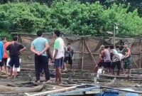 Evakuasi Jasad Pemilik Keraba di Sungai Batanghari yang Tenggelam Akibat Tersengat Listrik oleh Tim SAR Gabungan. [FOTO : Humas Basarnas Jambi]
