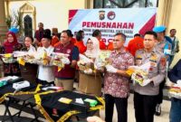 Jelang Ramadhan, Ditresnarkoba Polda Jambi Musnahkan 13 Kilogram Sabu. FOTO : DHEA