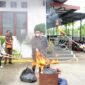 Marcelo Bellah pimpin Kegiatan Pemusnahan Barang Bukti perkara Narkotika sudah Inkrah, Kamis (7/9/23). FOTO : Dok Kejari