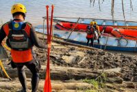 Di hari ketiga ini, Minggu (7/6/2026). Tim SAR Gabungan memperluas radius penyisiran guna mencari Indra (35), pemancing asal Pematang Sulur yang dilaporkan hilang tenggelam sejak Kamis malam. (Foto: Dok. Humas Kantor SAR Jambi)